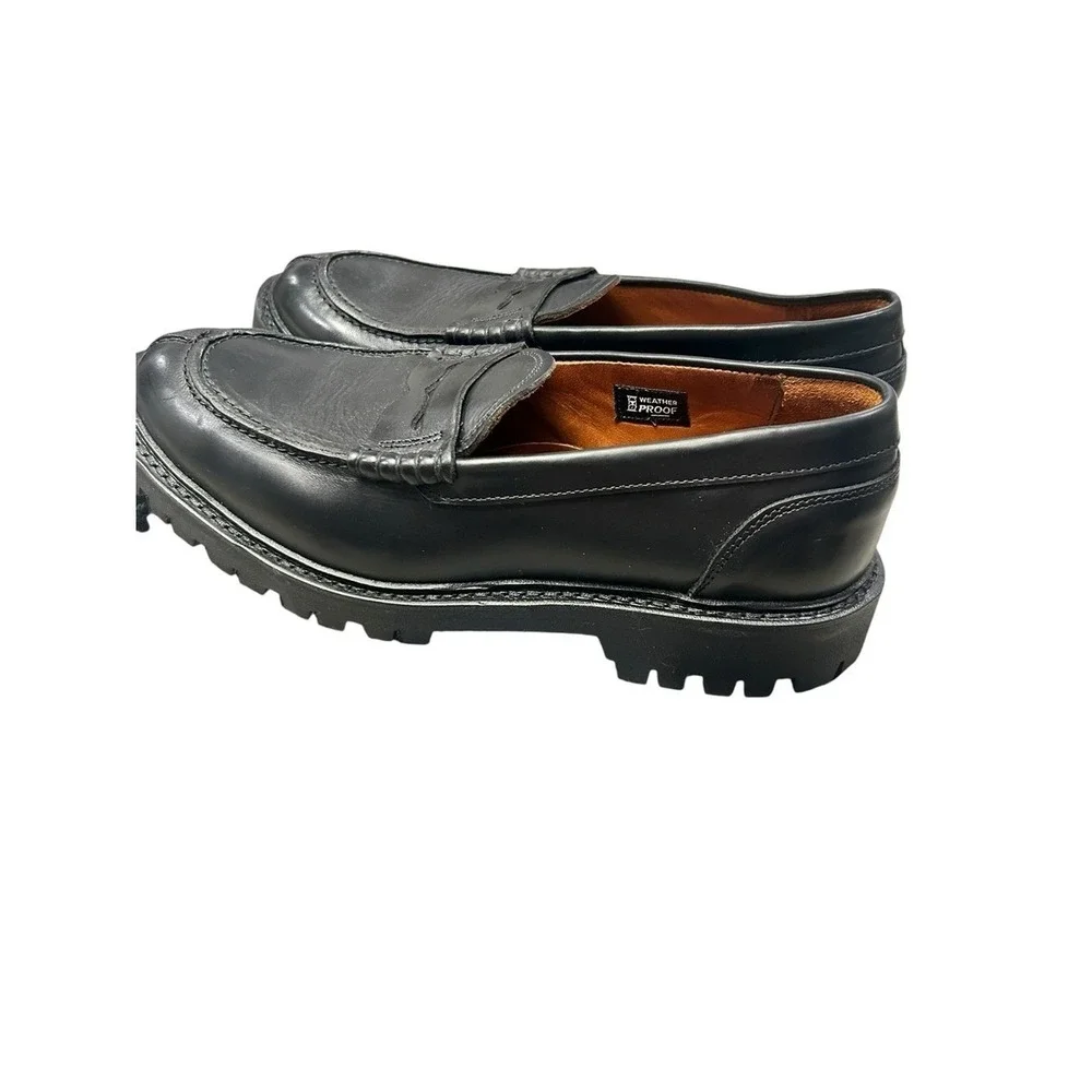 Allen Edmonds Freeport Weatherproof Penny Loafers Men's‎ Black Leather Lug 8.5